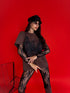 T-krekls "LACE TOP H19" - choco